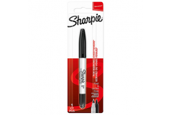 Sharpie 1985877, marker twin tip, black, 1pc, 0.5/0.9mm, permanent, blistr