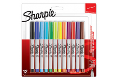 Sharpie 2065408, marker Ultra Fine, mix of colours, 12pcs, 0.5mm, permanent