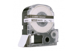 Epson LC-SS24KW, 24mm x 8m, black text / white tape, compatible tape