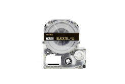 Epson LK-SC18KZ, 18mm x 9m, gold text / black tape, compatible tape