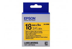 Epson LabelWorks LK-5YBW C53S655010 18mm x 9m, black text / yellow tape, strong adhesive, original tape