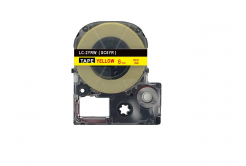 Epson LC-SC6YR, 6mm x 8m, red text / yellow tape, compatible tape