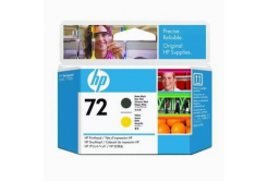 HP C9384A, 72 matte black/yellow original print head