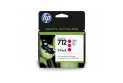 HP 712 3ED78A magenta 3pcs original ink cartridge