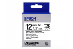 Epson LabelWorks LK-4WBQ C53S654024 12mm x 5m, black text / white tape, ironing, original tape