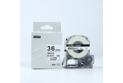 Epson LK-SS36KW, 36mm x 9m, black text / white tape, compatible tape