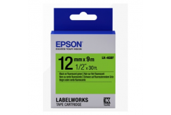 Epson LabelWorks LK-4GBF C53S654018 12mm x 9m, black text / green tape, fluorescent, original tape