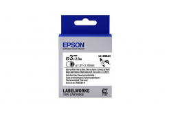 Epson LK-4WBA3 C53S654903 4mm x 3m, black text / white tape, original heat shrink