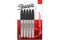 Sharpie 1986051, marker Fine, black, 5pcs, 0.9mm, permanent, blistr