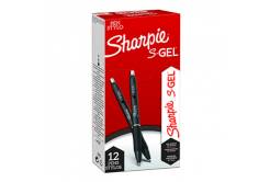 Sharpie 2136595, gel pen S-Gel, black, 12pcs, 0.7mm