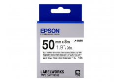 Epson LabelWorks LK-9WBN C53S659001 50mm x 8m, black text / white tape, original tape