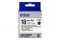 Epson LabelWorks LK-5TBN C53S655008 18mm x 9m, black text / transparent tape, original tape