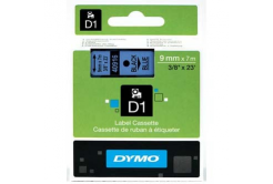 Dymo D1 40916, S0720710, 9mm x 7m black text / blue tape, original tape