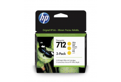 HP 712 3ED79A yellow 3pcs original ink cartridge