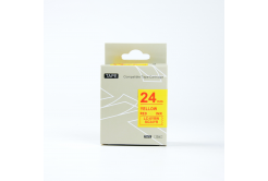 Epson LK-SC24YR, 24mm x 9m, red text / yellow tape, compatible tape