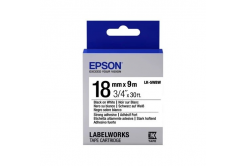 Epson LabelWorks LK-5WBW C53S655012 18mm x 9m, black text / white tape, strong adhesive, original tape