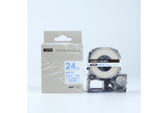 Epson LK-SS24BW, 24mm x 9m, blue text / white tape, compatible tape