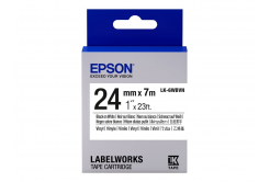 Epson LabelWorks LK-6WBVN C53S656020 24mm x 7m, black text / white tape, vinyl, original tape