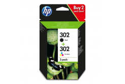 HP 302, X4D37AE multipack original ink cartridge