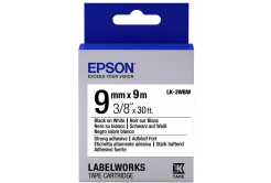 Epson LabelWorks LK-3WBW C53S653007 9mm x 9m, black text / white tape, strong adhesive, original tape
