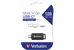 Verbatim USB flash disk, USB-C, 128GB, Store ,n, Go USB-C, černý, 49459, pro archivaci dat