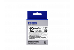 Epson LabelWorks LK-4TBW C53S654015 12mm x 9m, black text / transparent tape, strong adhesive, original tape