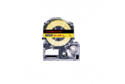 Epson LC-SC12YR, 12mm x 8m, red text / yellow tape, compatible tape